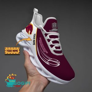 brisbane broncos custom name new edition max soul shoes 1423