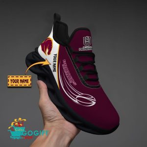 brisbane broncos custom name new edition max soul shoes 1427