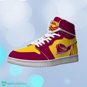 brisbane broncos custom name nrl air jordan hightop best gift for fans 2