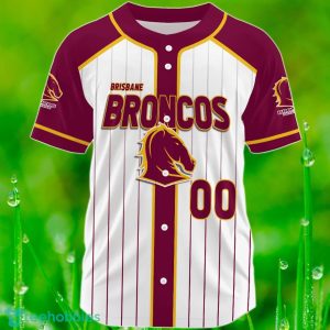 brisbane broncos custom name number nrl baseball jersey best gift for men and women fans 1