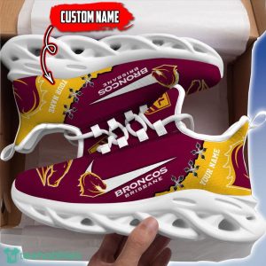 brisbane broncos personalized name nrl premium luxury max soul shoes best gift for fans 2