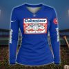Budweiser King Of Baseball Wrigley Field Chicago Cubs Long Sleeve V-Neck Shirt
