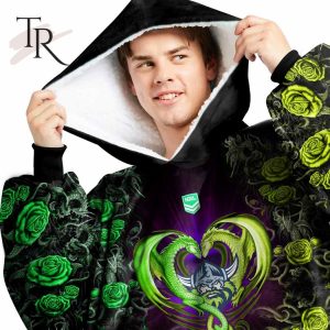 custom name and number nrl canberra raiders rose dragon oodie blanket hoodie 2 mjmde
