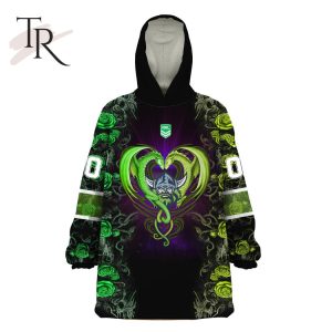 custom name and number nrl canberra raiders rose dragon oodie blanket hoodie 4 JNiel