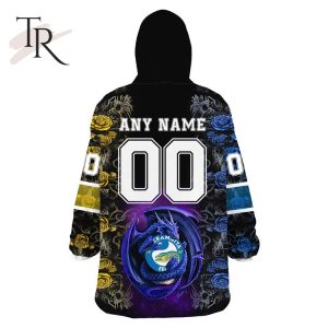 custom name and number nrl parramatta eels rose dragon oodie blanket hoodie 5 En40i