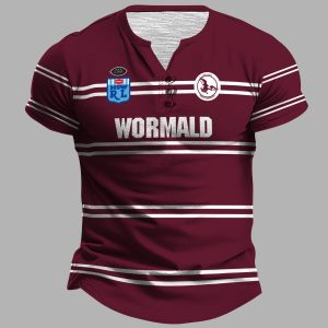 Manly Sea Eagles 1987 ARL/NRL Vintage Retro Henley Shirt