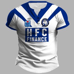 Canterbury Bankstown Bulldogs HFC 1985 ARL/NRL Retro Heritage Henley Shirt