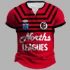 North Sydney Bears 1991 ARL/NRL Vintage Retro Henley Shirt