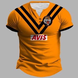 Balmain Tigers 1978 ARL/NRL Vintage Retro Heritage Henley Shirt