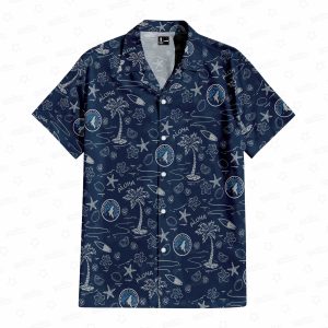 hawaiian shirt front Minnesota Timberwolves