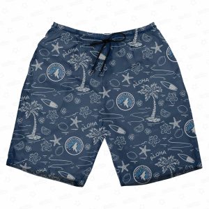 hawaiian short front Minnesota Timberwolves