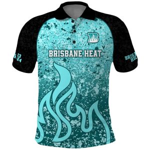 Brisbane Heat Custom Polo Shirt BBL Cricket Team 2024 LT9