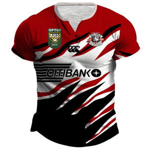 Personalise NORTH SYDNEY BEARS 1997 ARL Season Vintage Retro Heritage Henley Jersey
