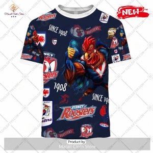 new nrl sydney roosters season logo design hoodie sweatshirt 3d 3 jI6mI