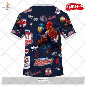 new nrl sydney roosters season logo design hoodie sweatshirt 3d 7 bTKbf