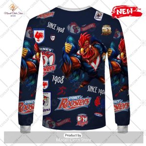 new nrl sydney roosters season logo design hoodie sweatshirt 3d 8 S25bi