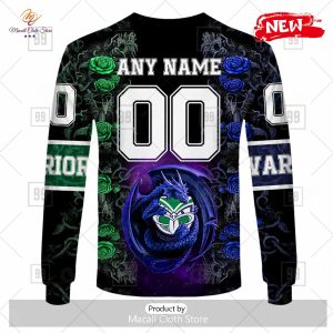 new personalized nrl new zealand warriors rose luxury dragon hoodie sweatshirt 3d 8 eG0OC