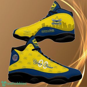 north queensland cowboys personalzied name nrl air jordan 13 shoes best gift fans 3