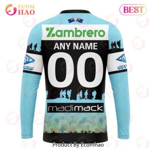 nrl cronulla sutherland sharks special anzac day kits 2023 3d hoodie 7 K5hOk