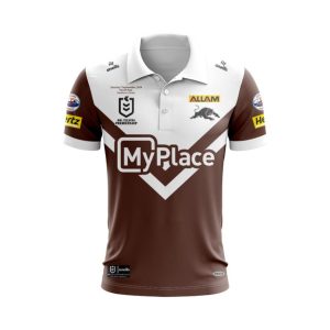 nrl penrith panthers custom name number 2024 heritage jersey polo shirt front