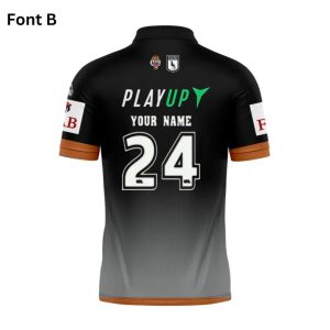 nrl wests tigers custom name number 2024 home jersey polo shirt back