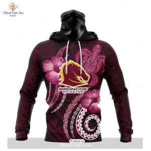 personalize nrl brisbane broncos special polynesian design hoodie sweatshirt 3d 4 0AkwB