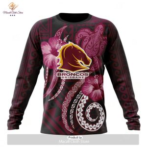 personalize nrl brisbane broncos special polynesian design hoodie sweatshirt 3d 6 Ih4bX