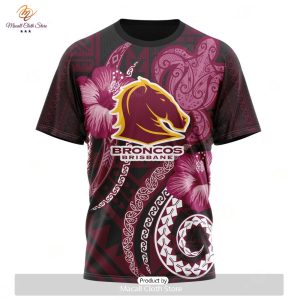 personalize nrl brisbane broncos special polynesian design hoodie sweatshirt 3d 8 sXfCN