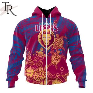 personalized afl brisbane lions special polynesian design hoodie 2 I5Lz6