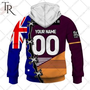 personalized nrl brisbane broncos home jersey mix flag hoodie 6 a8C6H