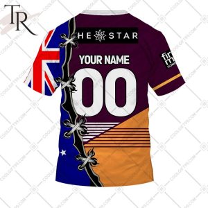 personalized nrl brisbane broncos home jersey mix flag hoodie 7 HBVcX