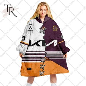 Personalized Disney Frozen Elsa Queen Soft Fleece Blanket Personalized NRL Brisbane Broncos Mix V2 Jersey Oodie, Flanket, Blanket Hoodie, Snuggie