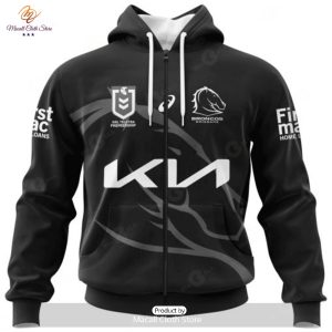 personalized nrl brisbane broncos monochrome design hoodie sweatshirt 3d 5 xQOsz