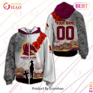 personalized nrl brisbane broncos specialized design with anzac day 3d hoodie 2 uLenh