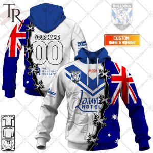 Aaron Nola Philadelphia Phillies 3D Printed Hoodie/Zipper Hoodie Personalized NRL Canterbury Bankstown Bulldogs Home Jersey Mix Flag Hoodie