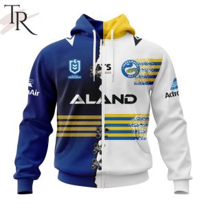 personalized nrl parramatta eels home mix away kits hoodie 2 O53mm