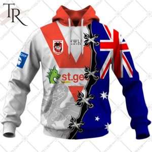 personalized nrl st george illawarra dragons home jersey mix flag hoodie 2 7jHkf