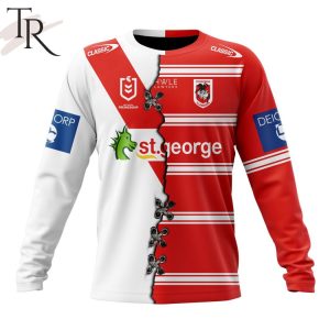personalized nrl st george illawarra dragons home mix away kits hoodie 6 qmfdJ