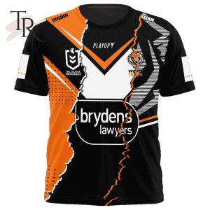 personalized nrl wests tigers special mix jersey hoodie 3d 5 FL9BE