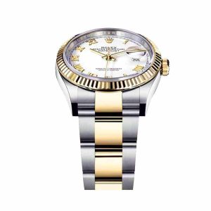 rolex datejust 126231lc steel yellow gold automatic white dial oyster replica2