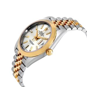 rolex datejust 126303 yellow gold steel automatic slate dial jubilee