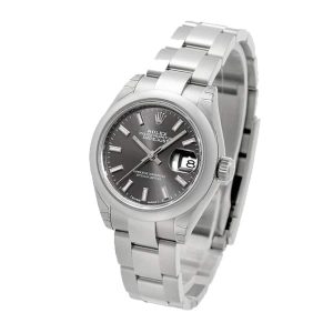 rolex datejust 279160 steel automatic dark grey dial replica