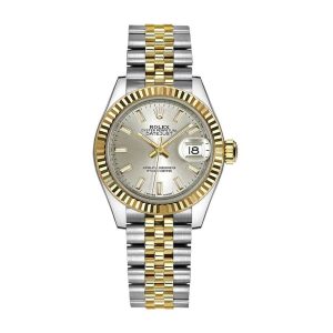 rolex datejust 28mm 279173 steel yellow gold automatic silver dial 2