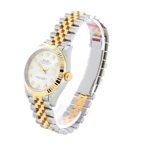 rolex datejust 31mm 278273 steel and yellow gold automatic silver with diamond dial replica 2