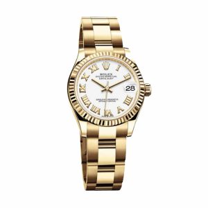 rolex datejust 31mm 278278 yellow gold automatic white dial replica