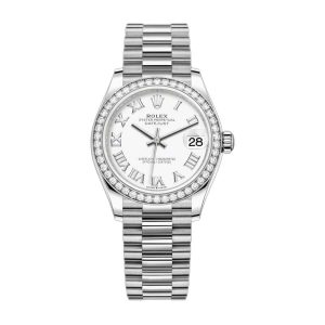 rolex datejust 31mm 278289rbr white gold and diamond automatic white dial 2