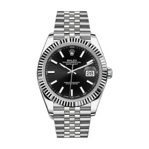 rolex datejust 33mm 126234 2019 model white gold black dial