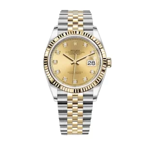 rolex datejust 36 gold 126233 jubilee replica 1 2