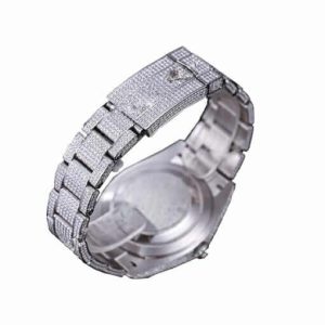 rolex datejust 41mm stainless steel diamond iced out set with diamond pave dial 1163343
