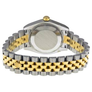 rolex datejust black dial automatic stainless steel and 18kt gold ladies watch 178243bksj 3 1